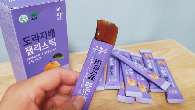 도라지배 젤리 스틱 캠핑간식 어린이 간편한 포장 20g 30포